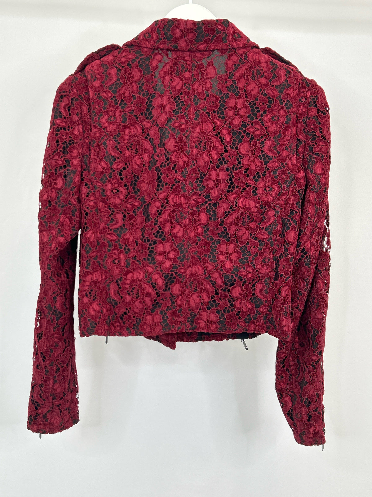 White House Black Market Size M Red & Black Women Jacket