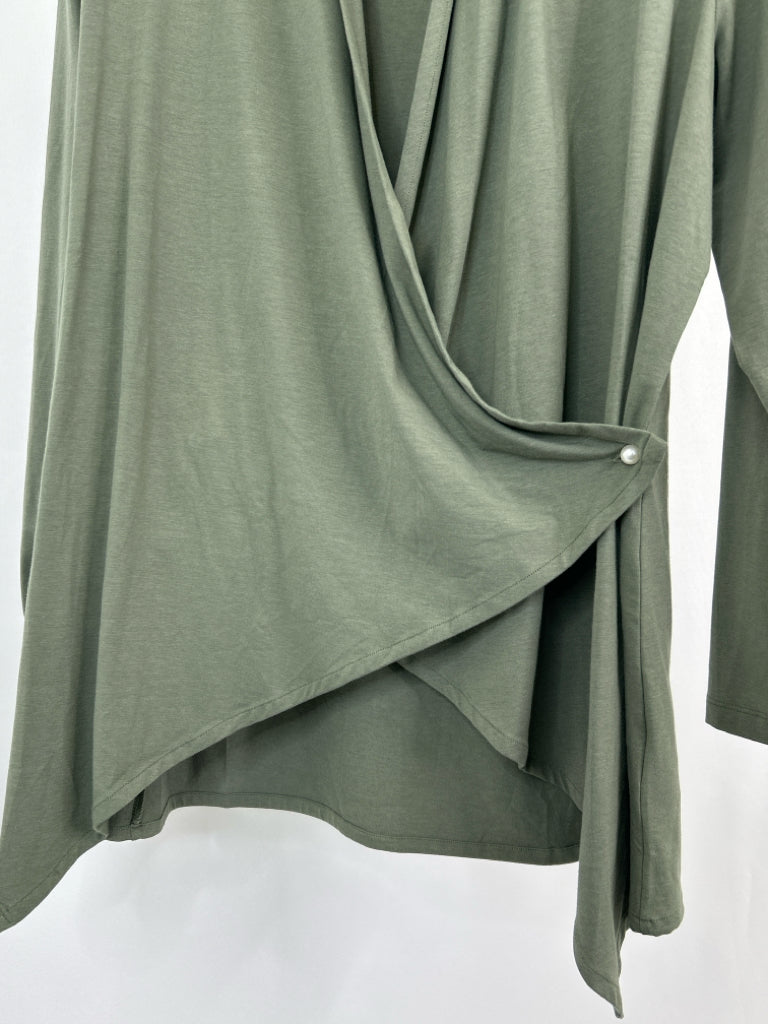 SOLBARI Size S/M OLIVE GREEN Women's Top