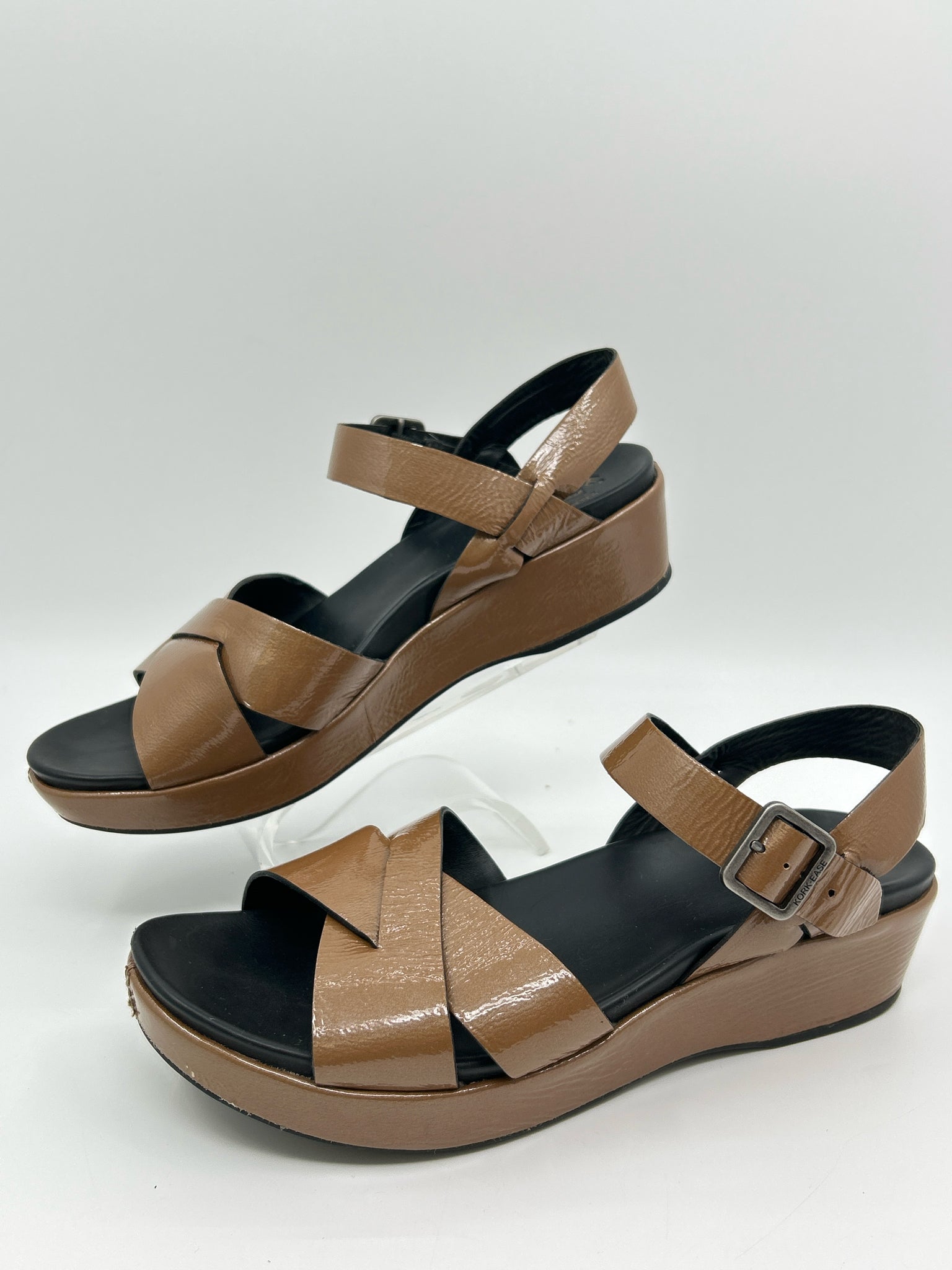 KORK EASE Size 9 Black & Brown Women Sandal
