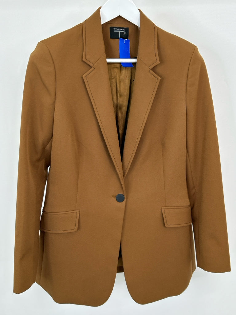 TAHARI Women Size 10 Camel Blazer