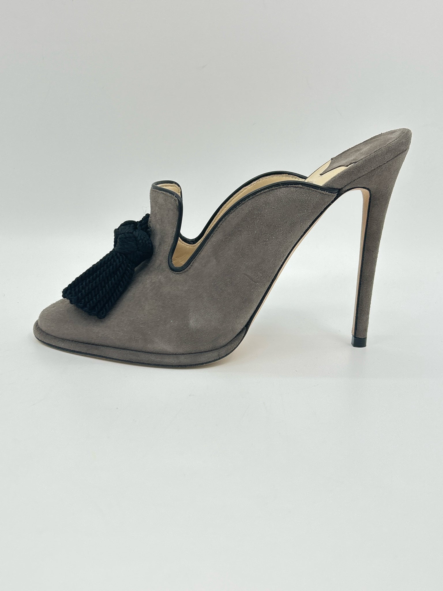JIMMY CHOO Size 39 Gray Women Pumps