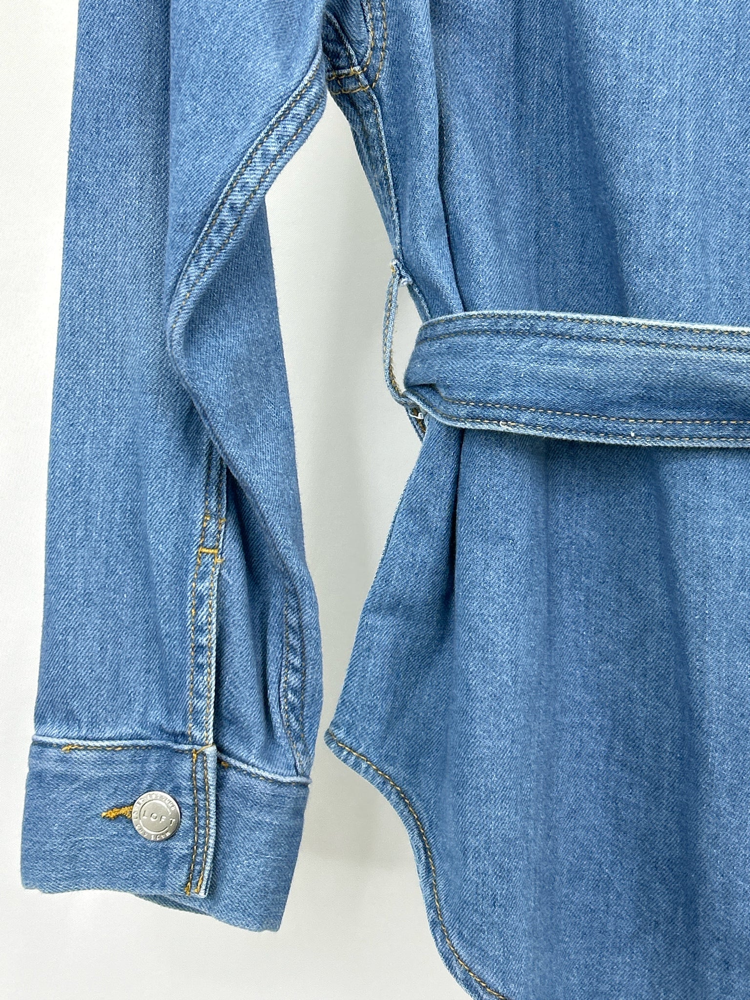 LOFT Size MP BLUE DENIM Women Jacket
