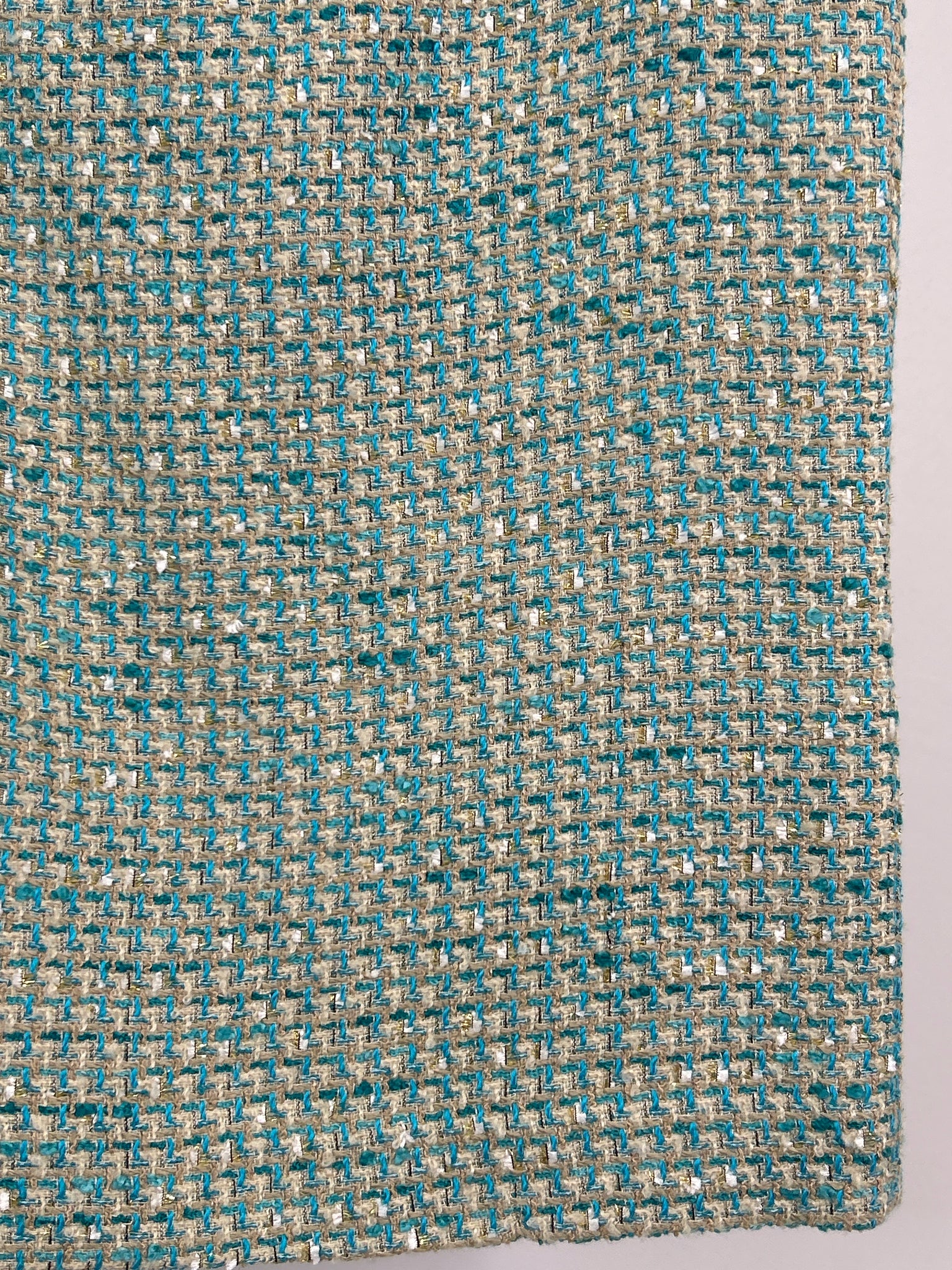 CALVIN KLEIN Size 10 AQUA & CREAM Women Skirt