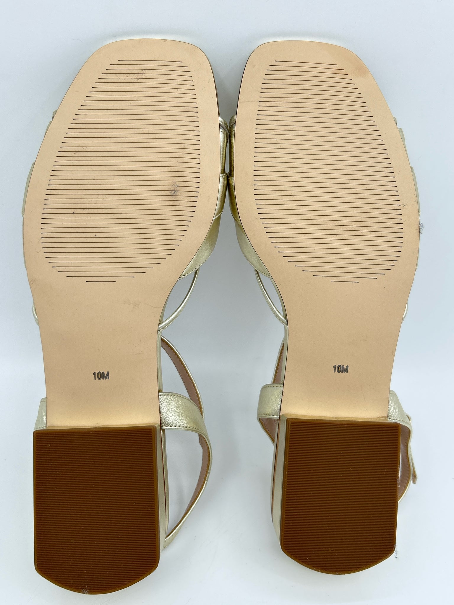 TALBOTS Size 10M gold metallic Women Sandal