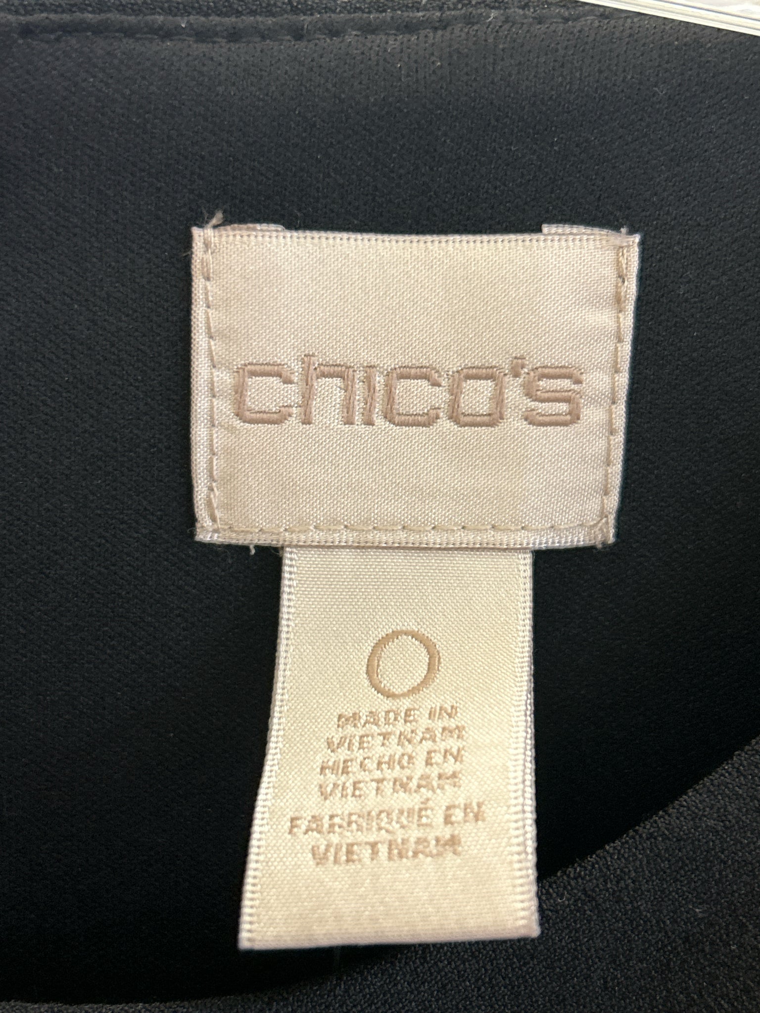 CHICO'S Size 4 Black Women Dress