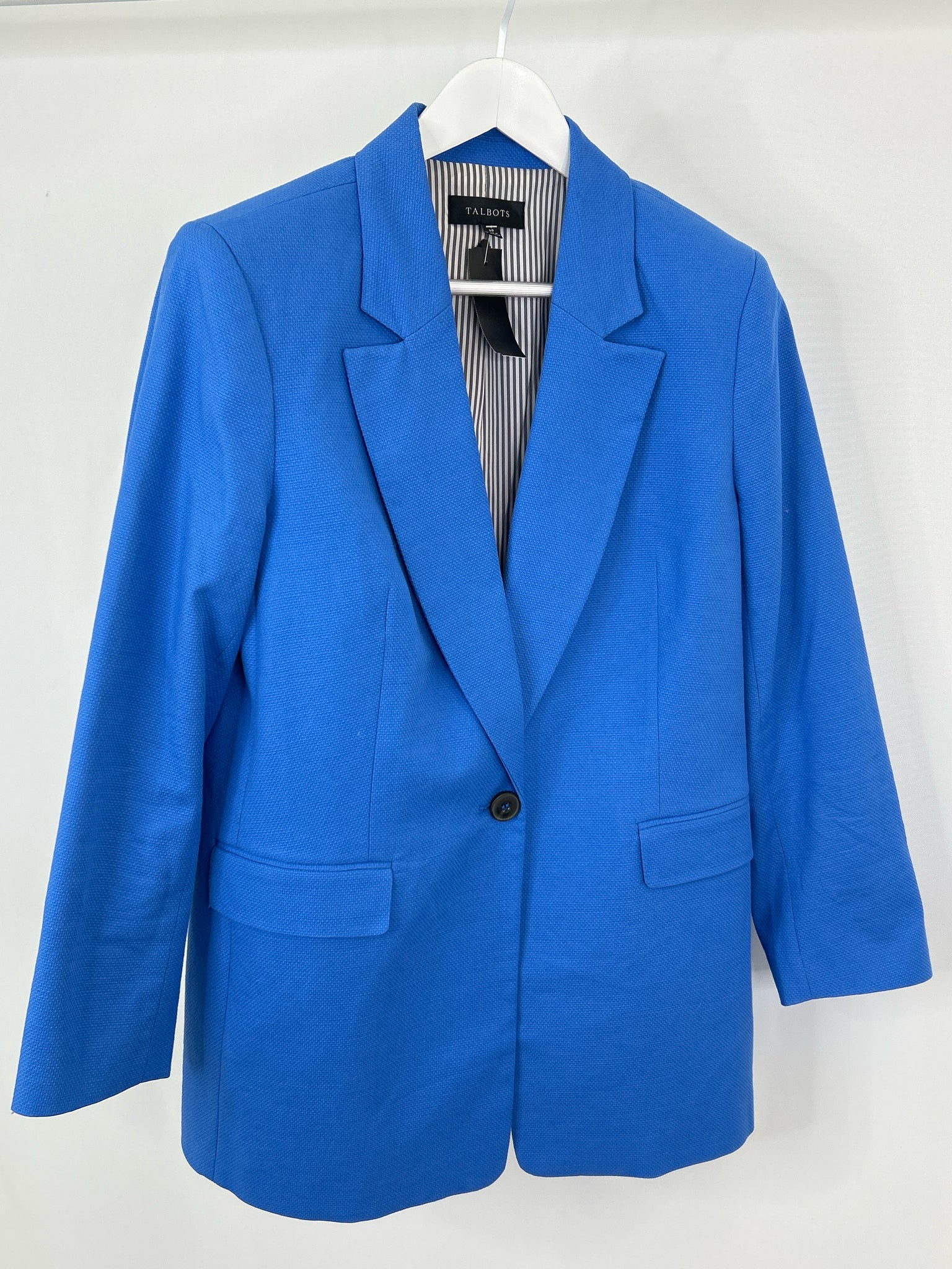 TALBOTS Size 10 Blue Women Blazer