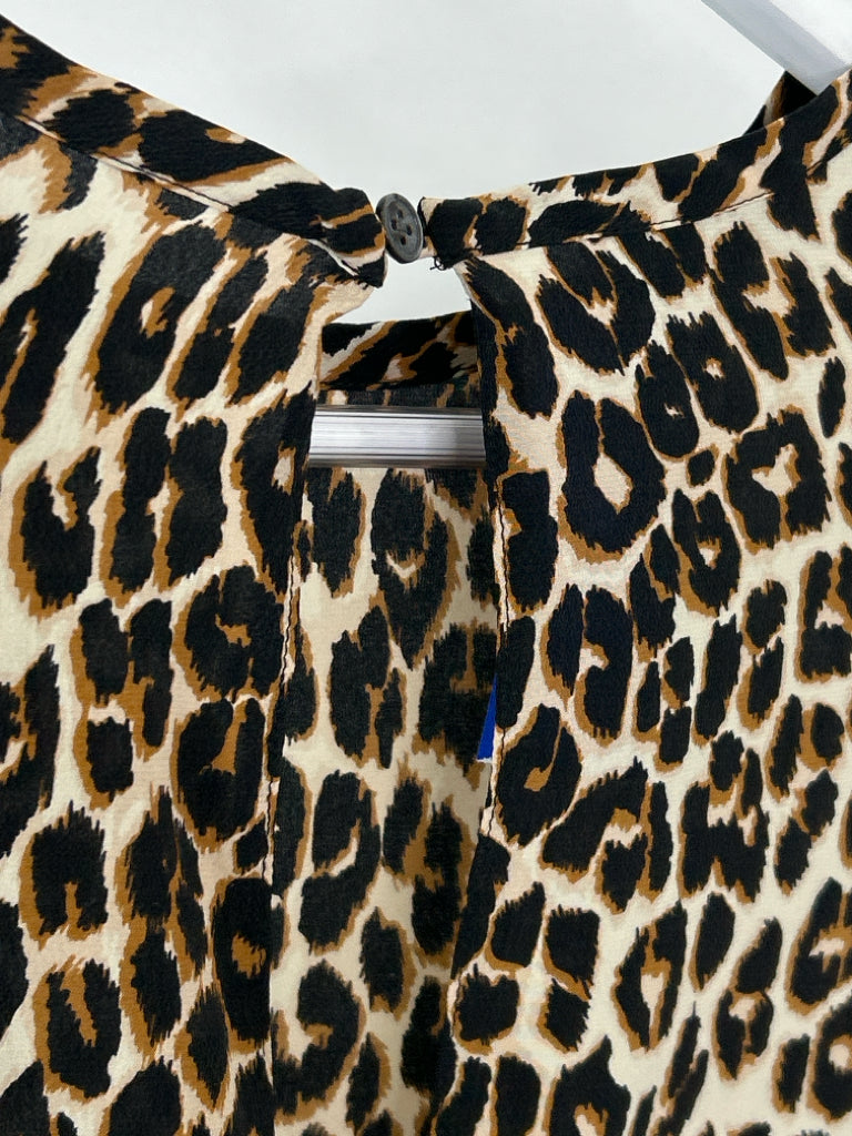 EQUIPMENT Size XS Tan and Black Women's Dress