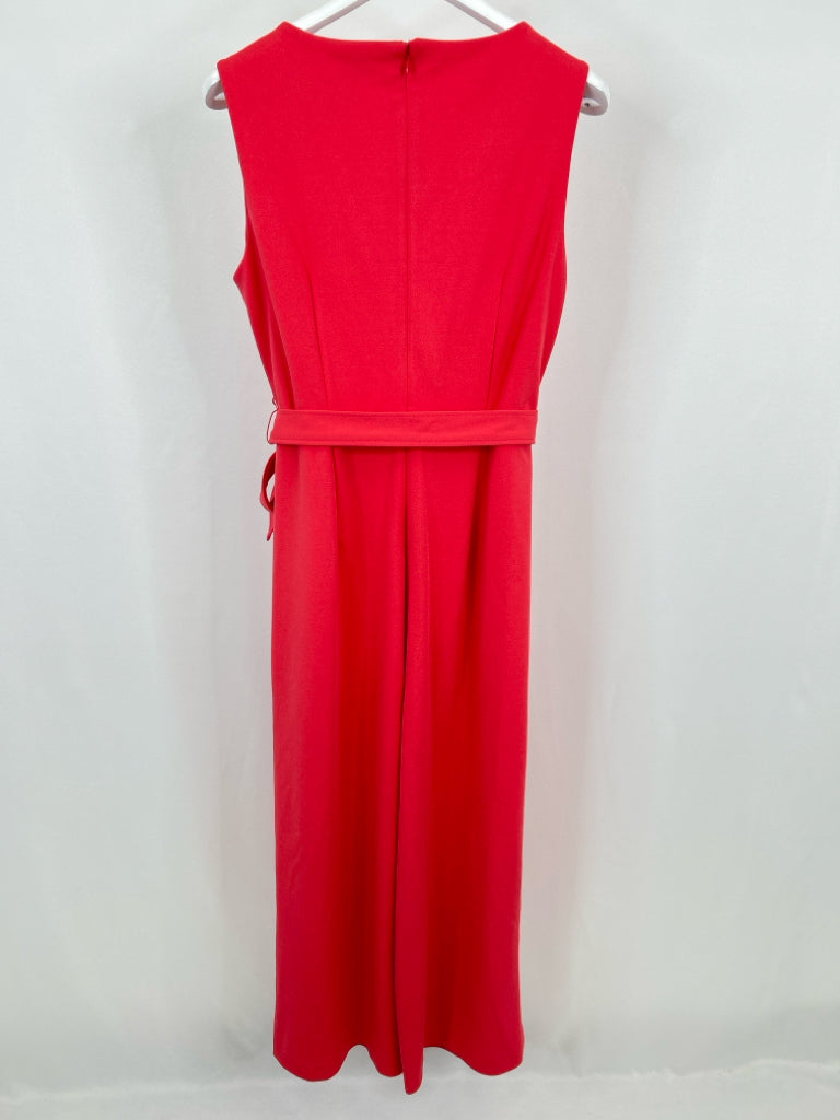 CALVIN KLEIN Size 14 Coral Women's Jumpsuit