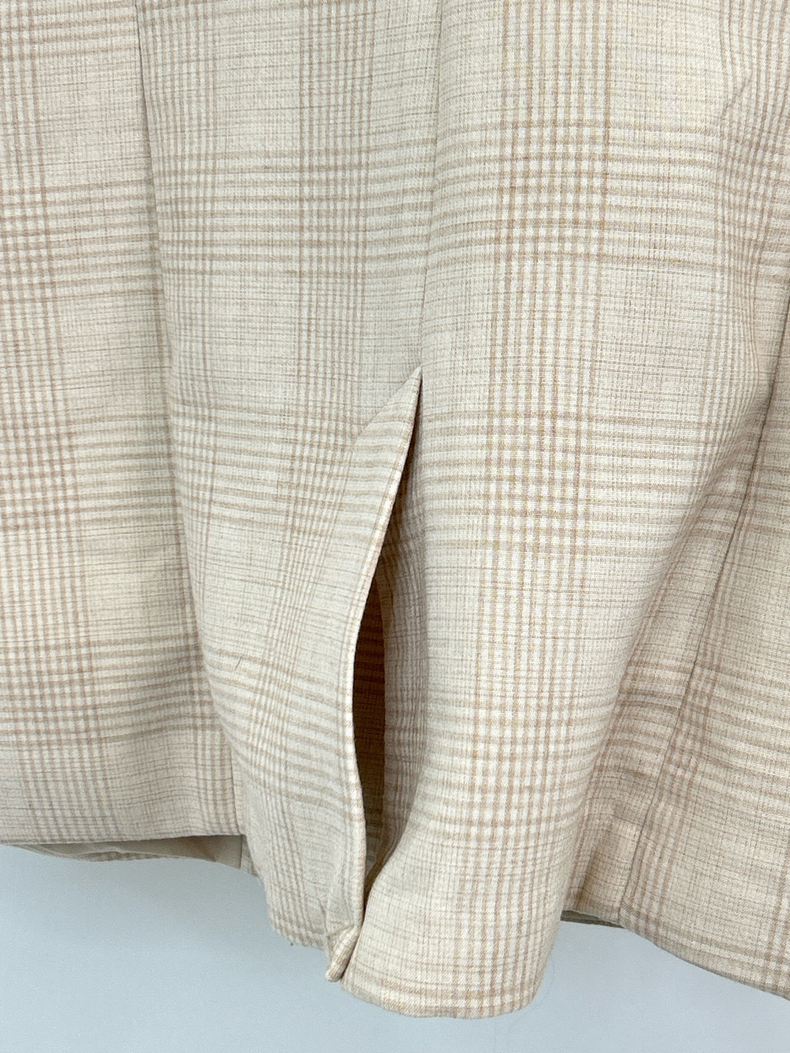 HOUSE OF HARLOW 1960 Size S Beige Plaid Women Blazer