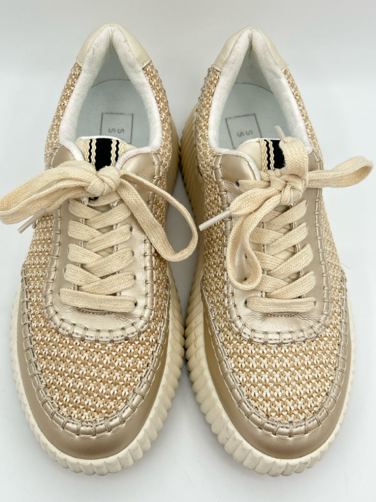 SHU SHOP Women Size 8 Gold Sneakers