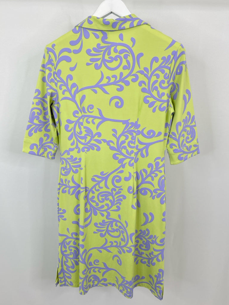 J MCLAUGHLIN Size M green and lilac Dress