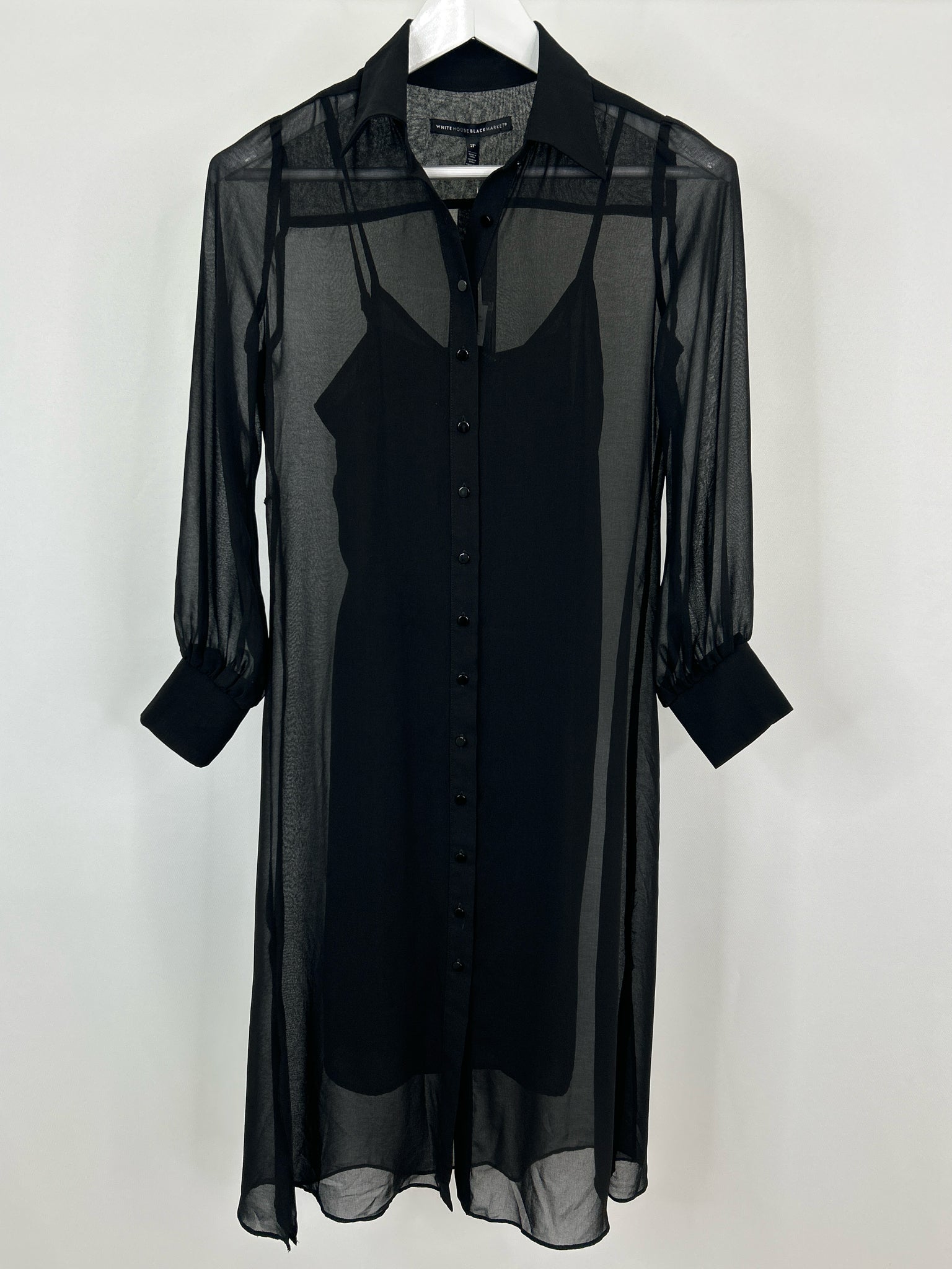 White House Black Market Size 2P Black Women Dress