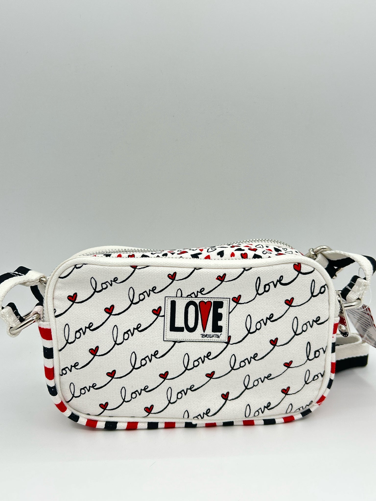BRIGHTON WHITE AND RED Women Purse
