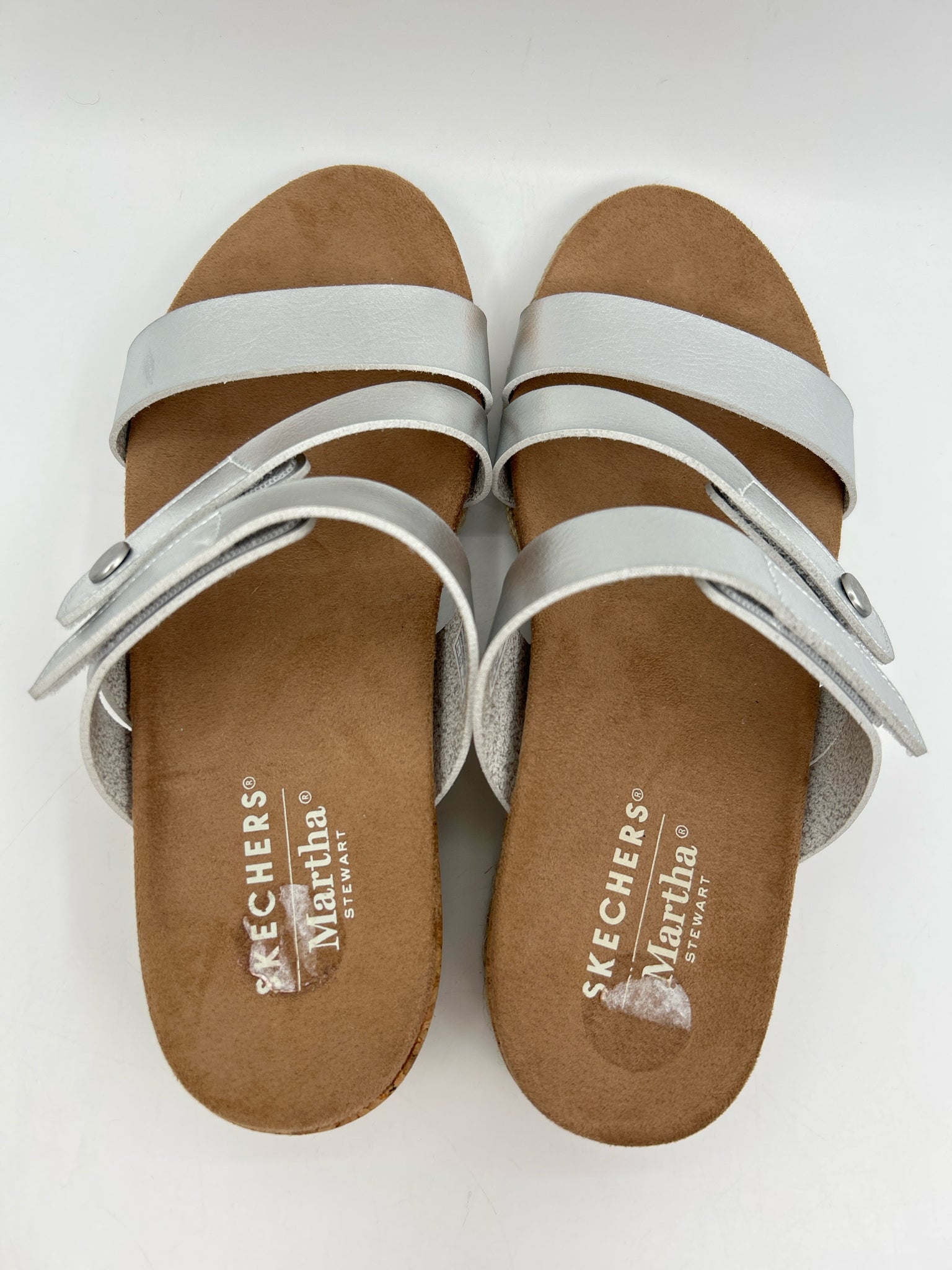 skechers Size 8.5 Silver Women Sandal