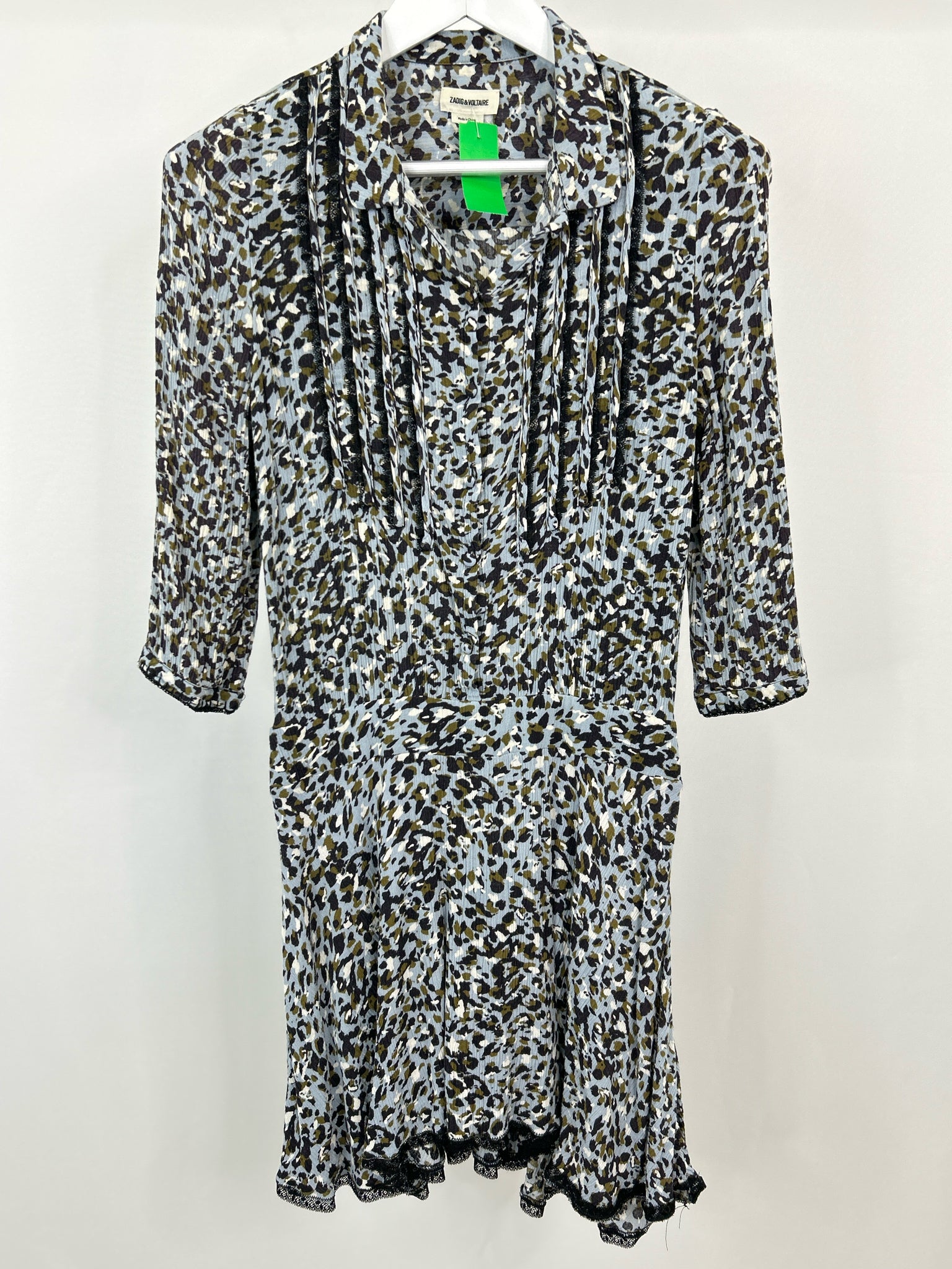 ZADIG&VOLTAIRE Size S Blue Print Women's Dress