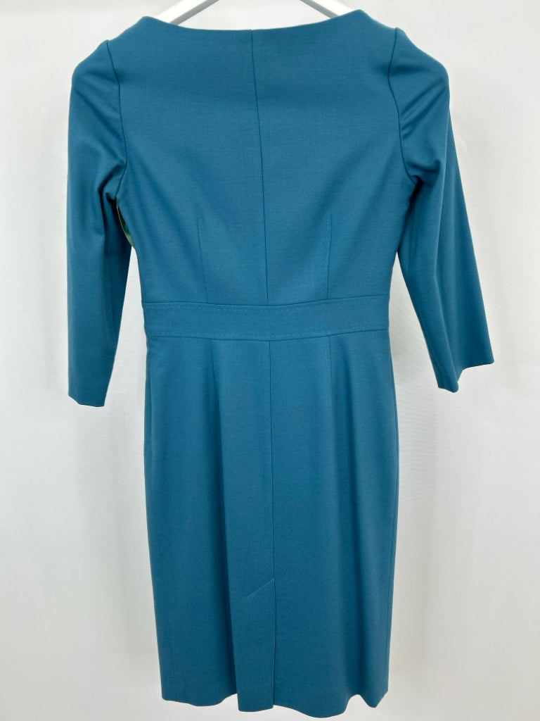 BODEN Women Size 2R Teal Dress