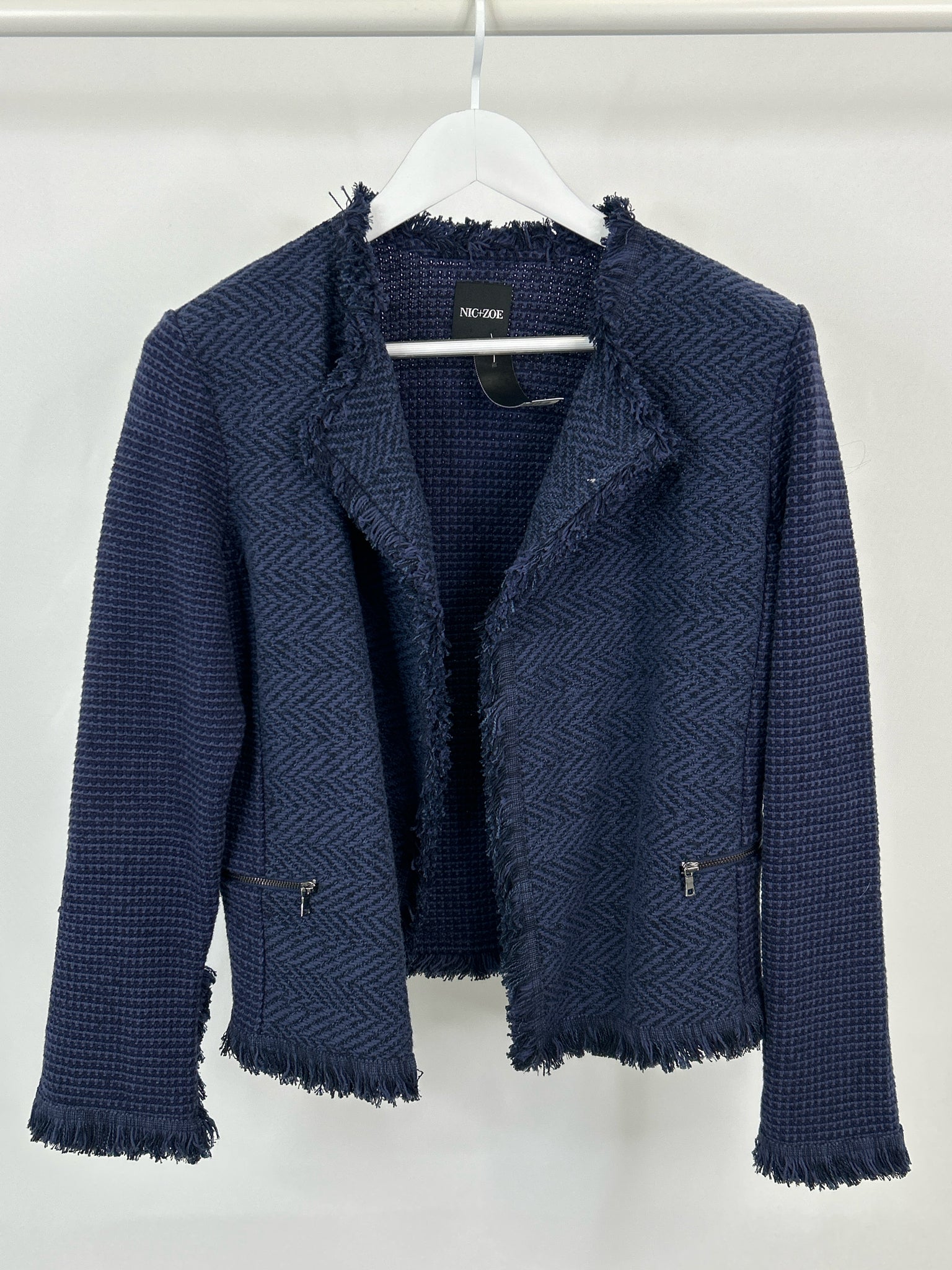 NIC + ZOE Size M Navy Women Jacket