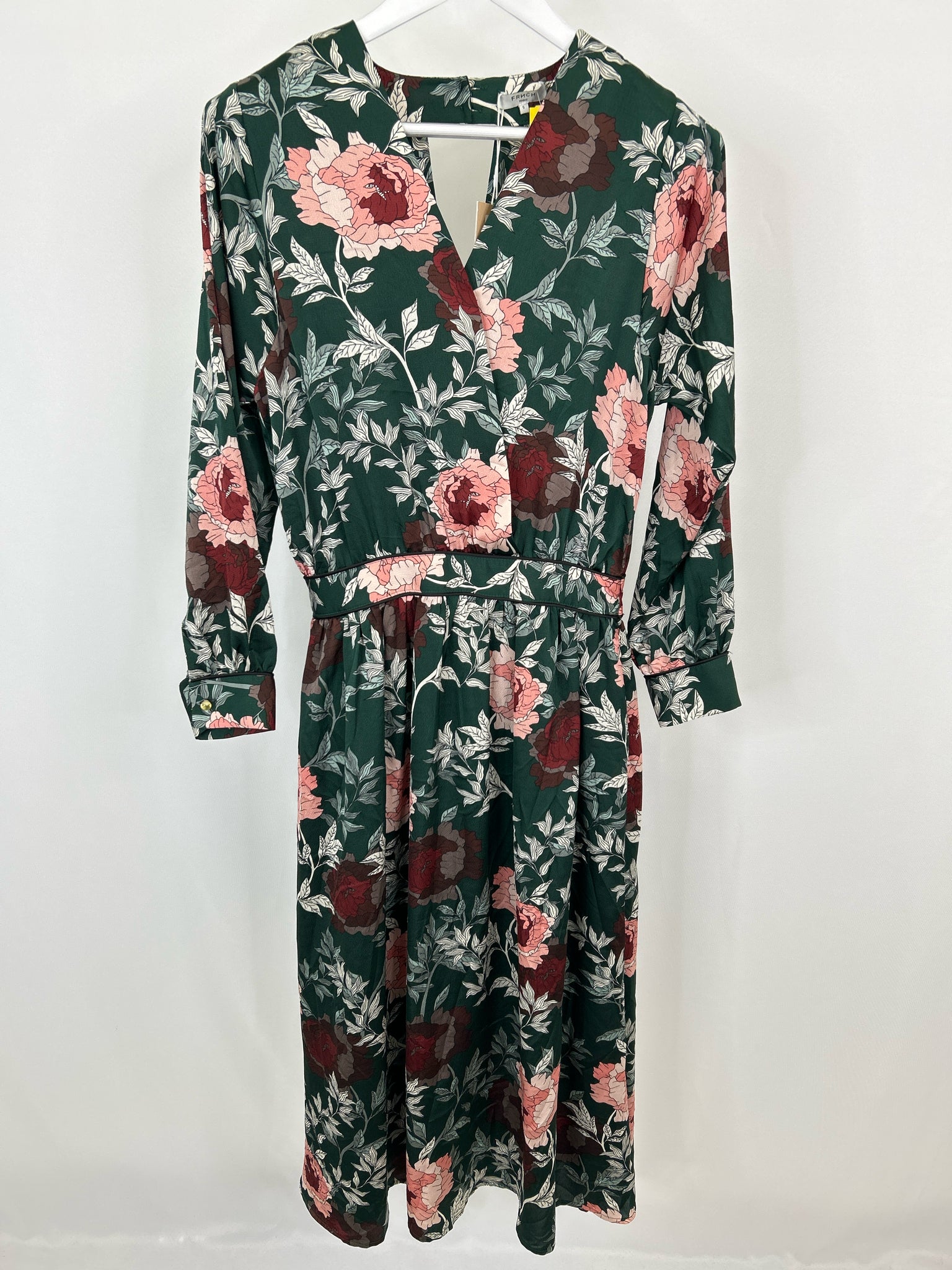 FRNCH Size S Green Floral Women Dress NWT