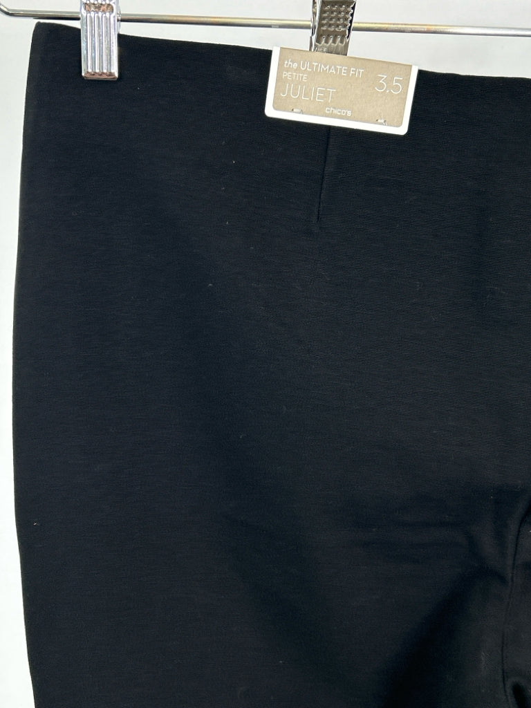 CHICO'S Women Size 18P Black Pants NWT