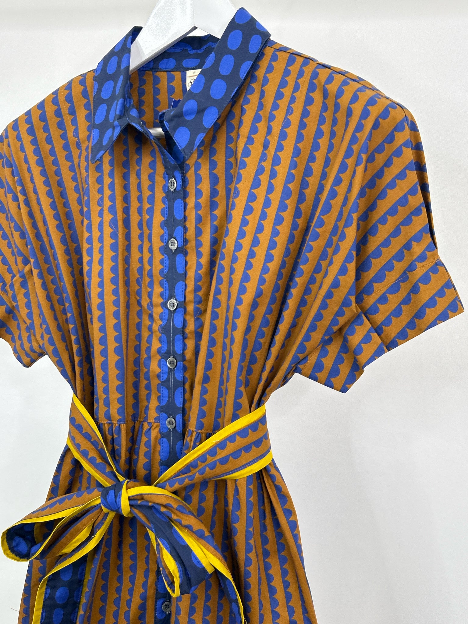 UNCLE FRANK Size S BROWN AND BLUE Women Dress