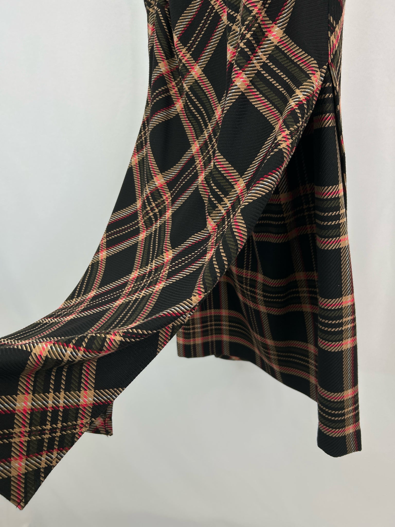 TRINA TURK Size 0 Black Plaid Women Dress