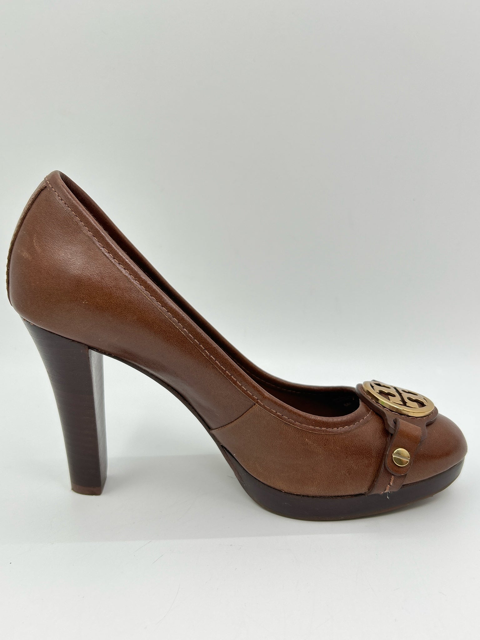 TORY BURCH Size 6M Brown Women Pumps