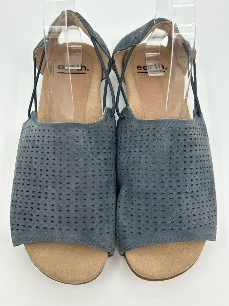 EARTH Size 8W Blue Women's Sandal