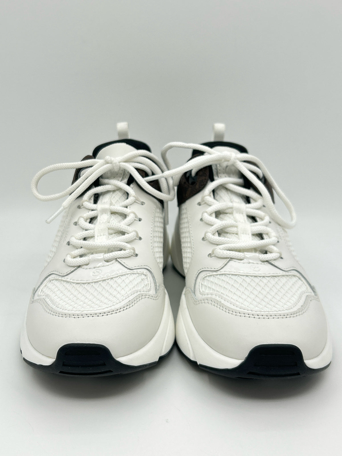 MICHAEL MICHAEL KORS Size 8.5M WHITE AND BROWN Women Sneakers