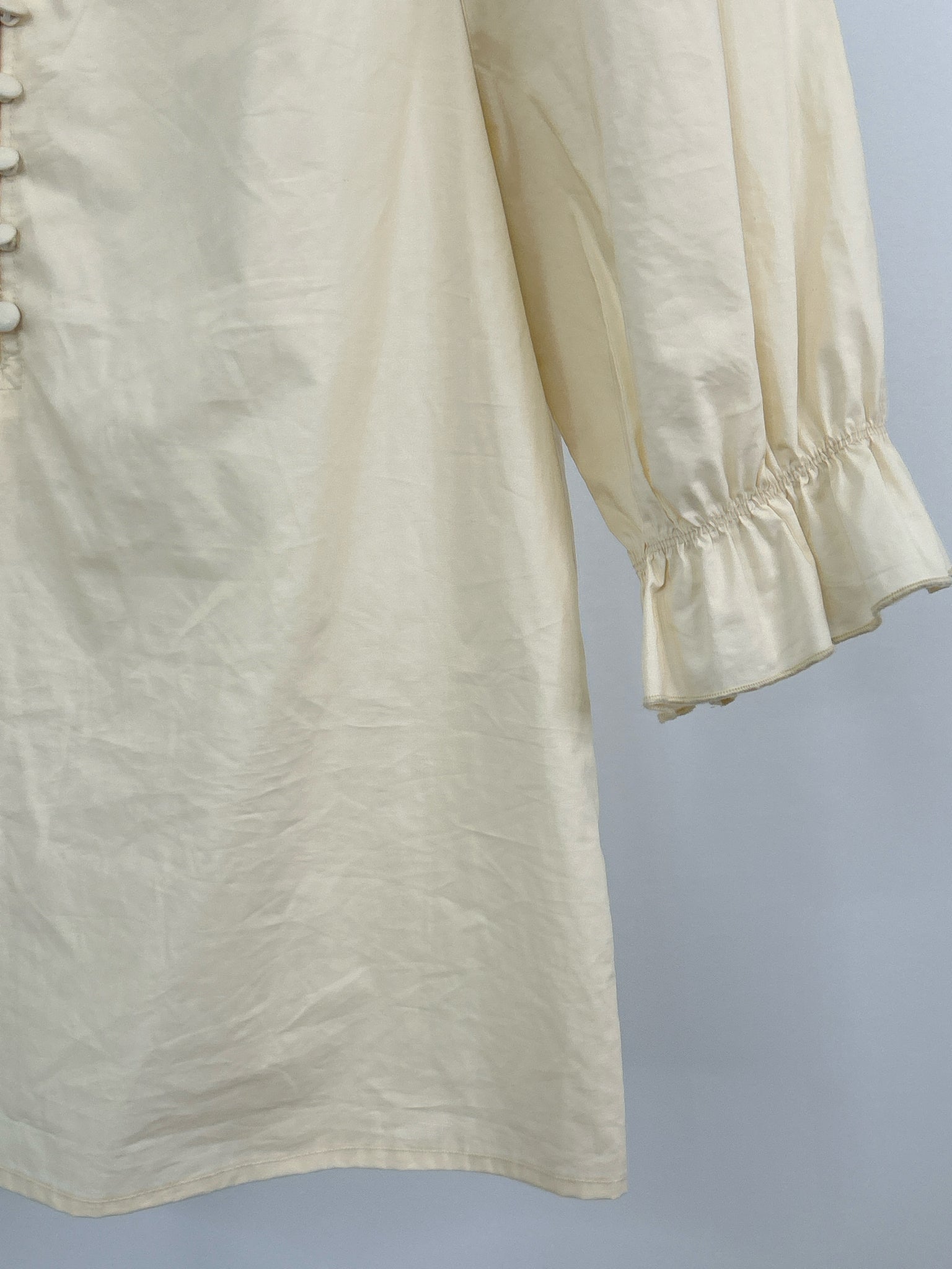 Flora Bea Size S Cream Women Blouse