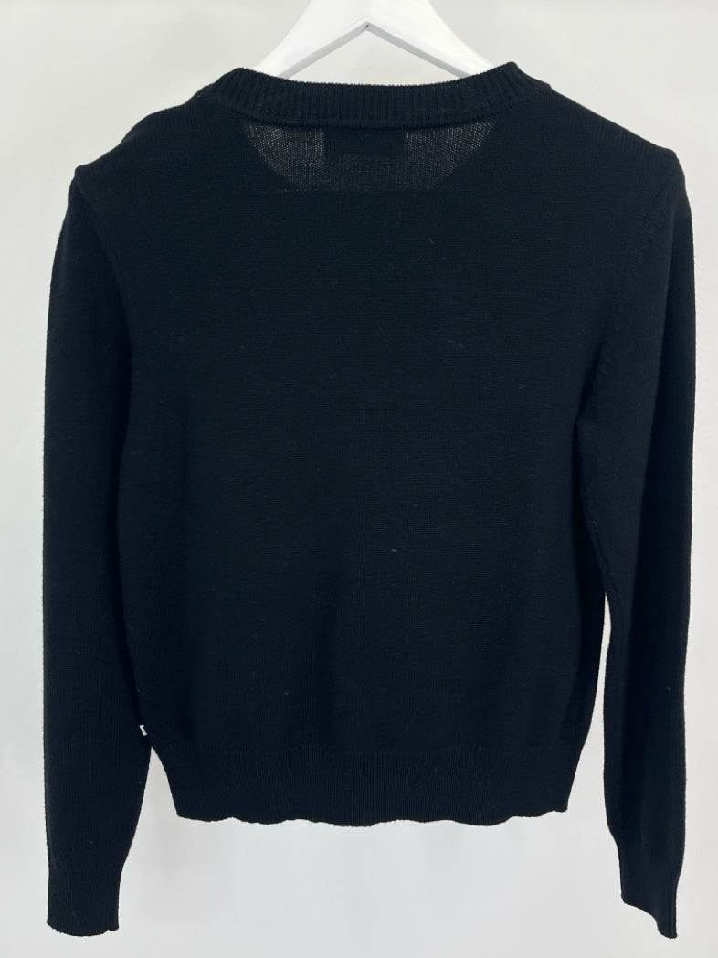 KARL LAGERFELD Women Size S Black Sweater