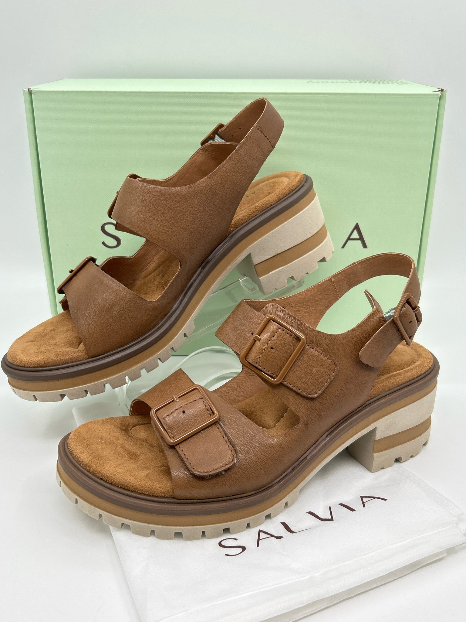 SALVIA Size 8.5 HONEY Women Sandal