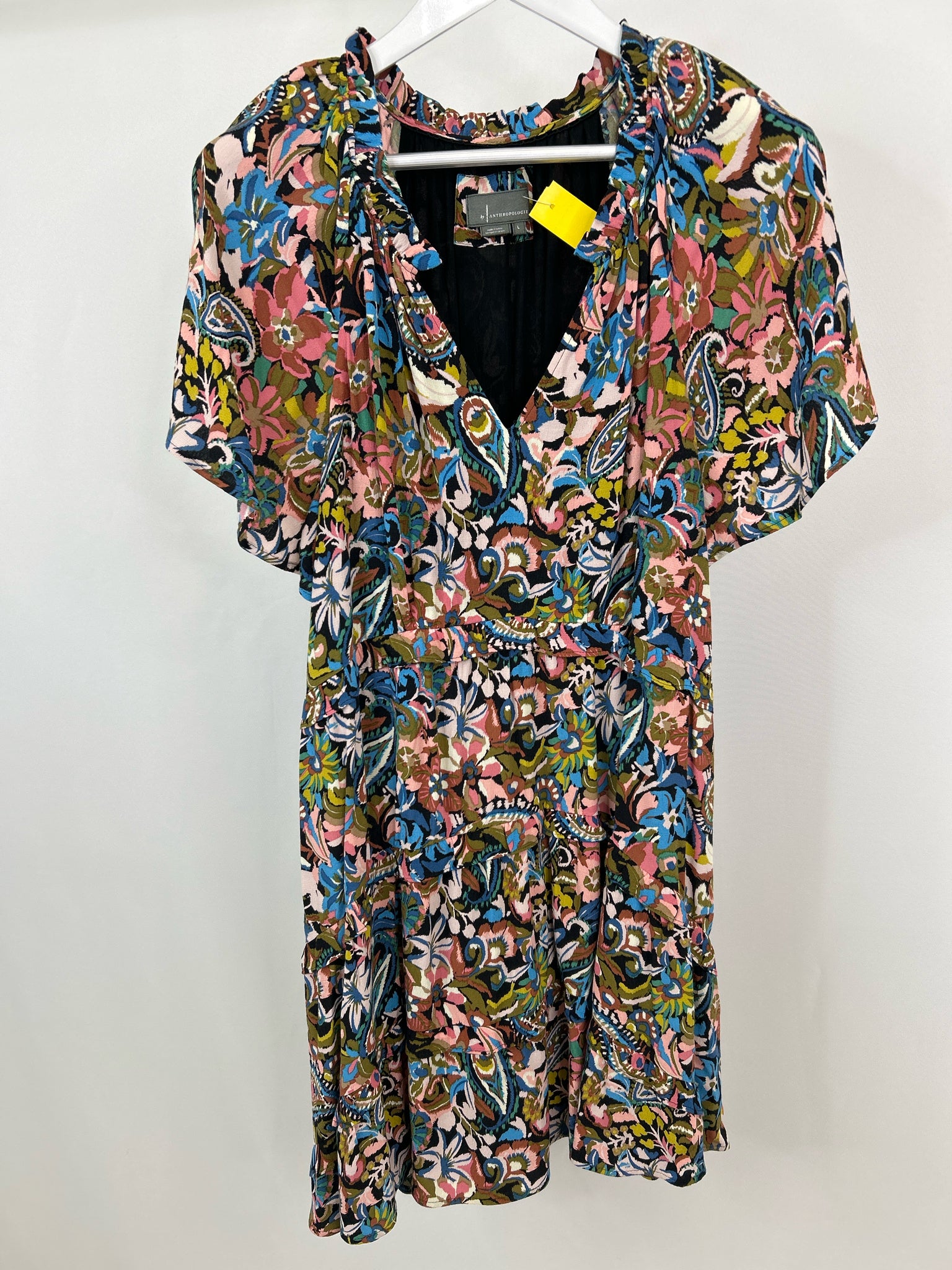 BY ANTHROPOLGIE Size L Multi-Color Women Dress