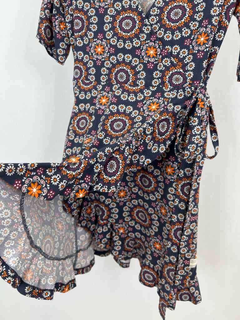 ODD MOLLY Size 6 Navy Print Women's Dress