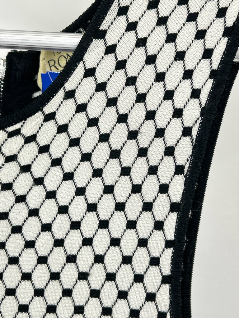 RONNY KOBO Size S White and black Women's Dress