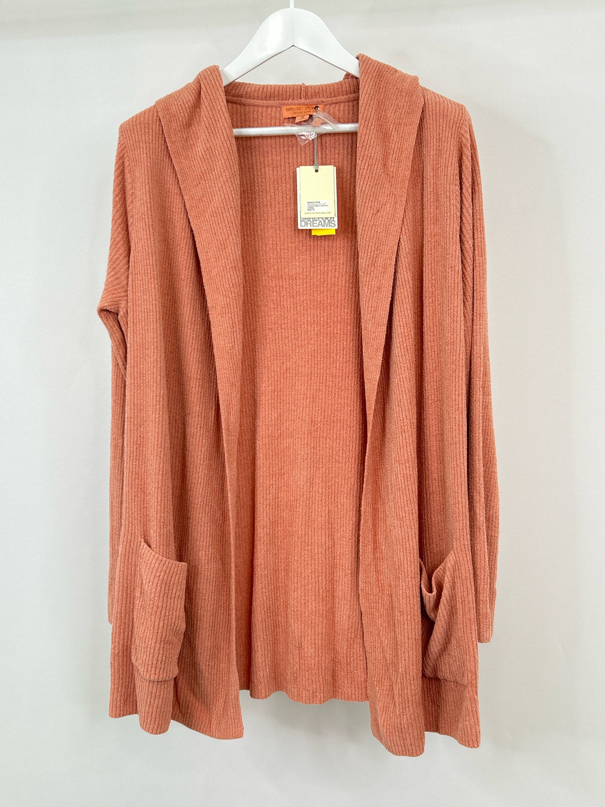 BAREFOOT DREAMS Size 1X Coral Women Cardigan