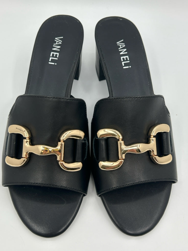 VANELI Size 8.5W Black Oksana Women's Sandal