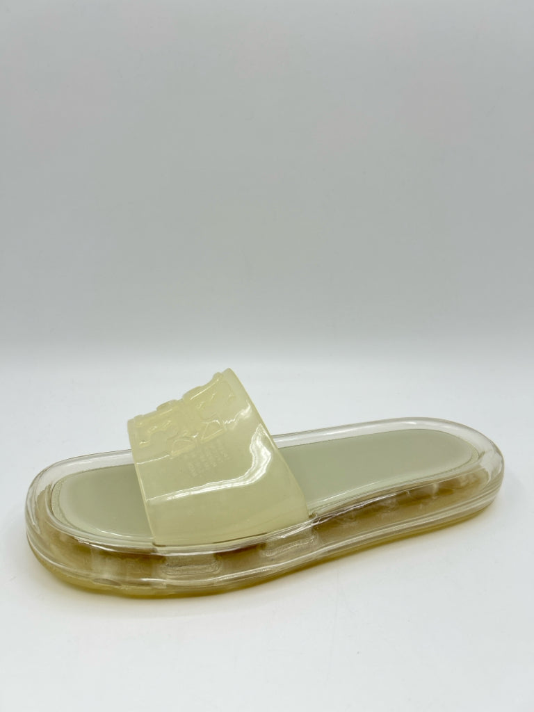 TORY BURCH Size 6B Ivory and Clear Women's Sandal