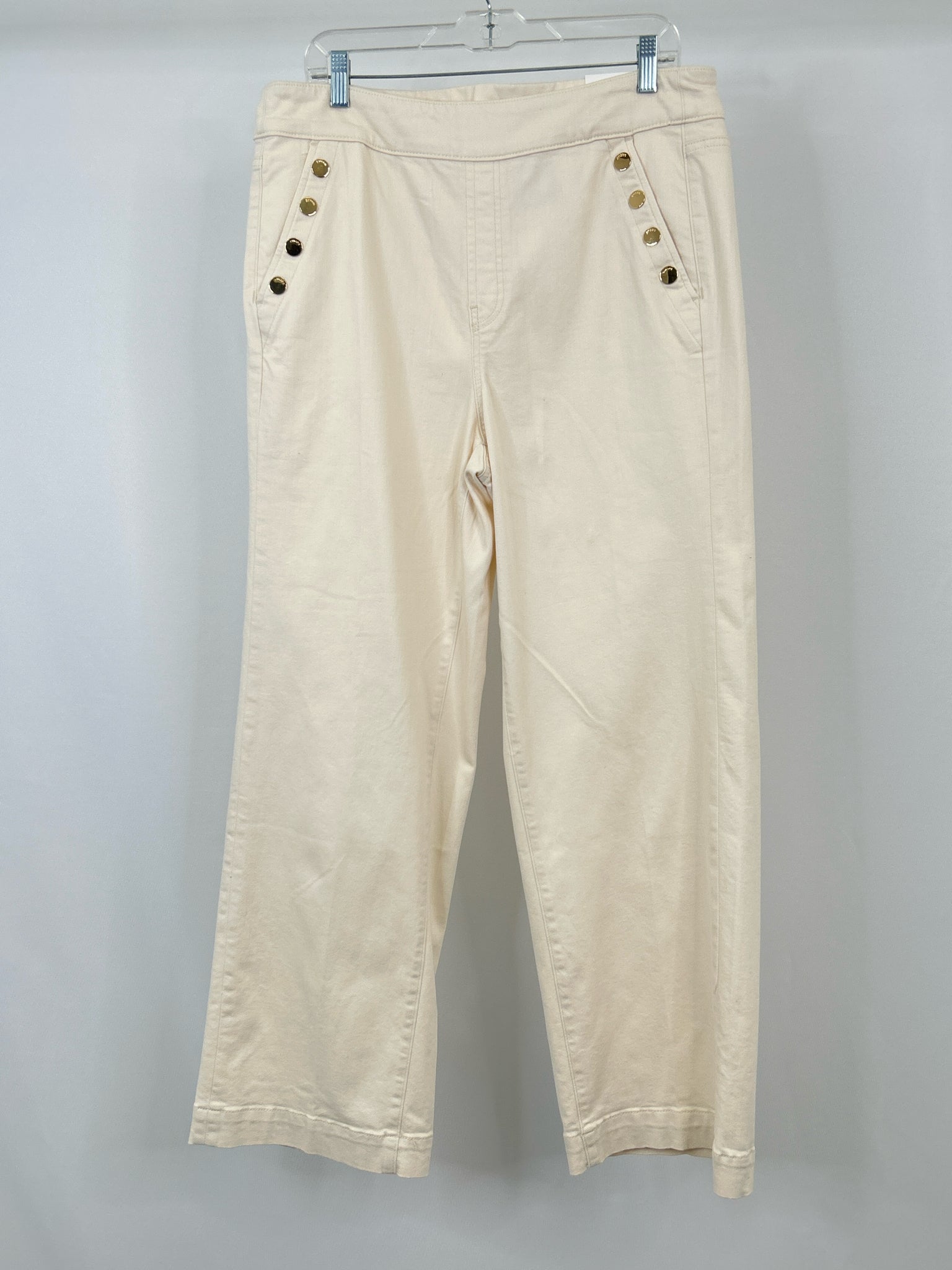 CHICO'S Size 14R CREAM DENIM Women jeans