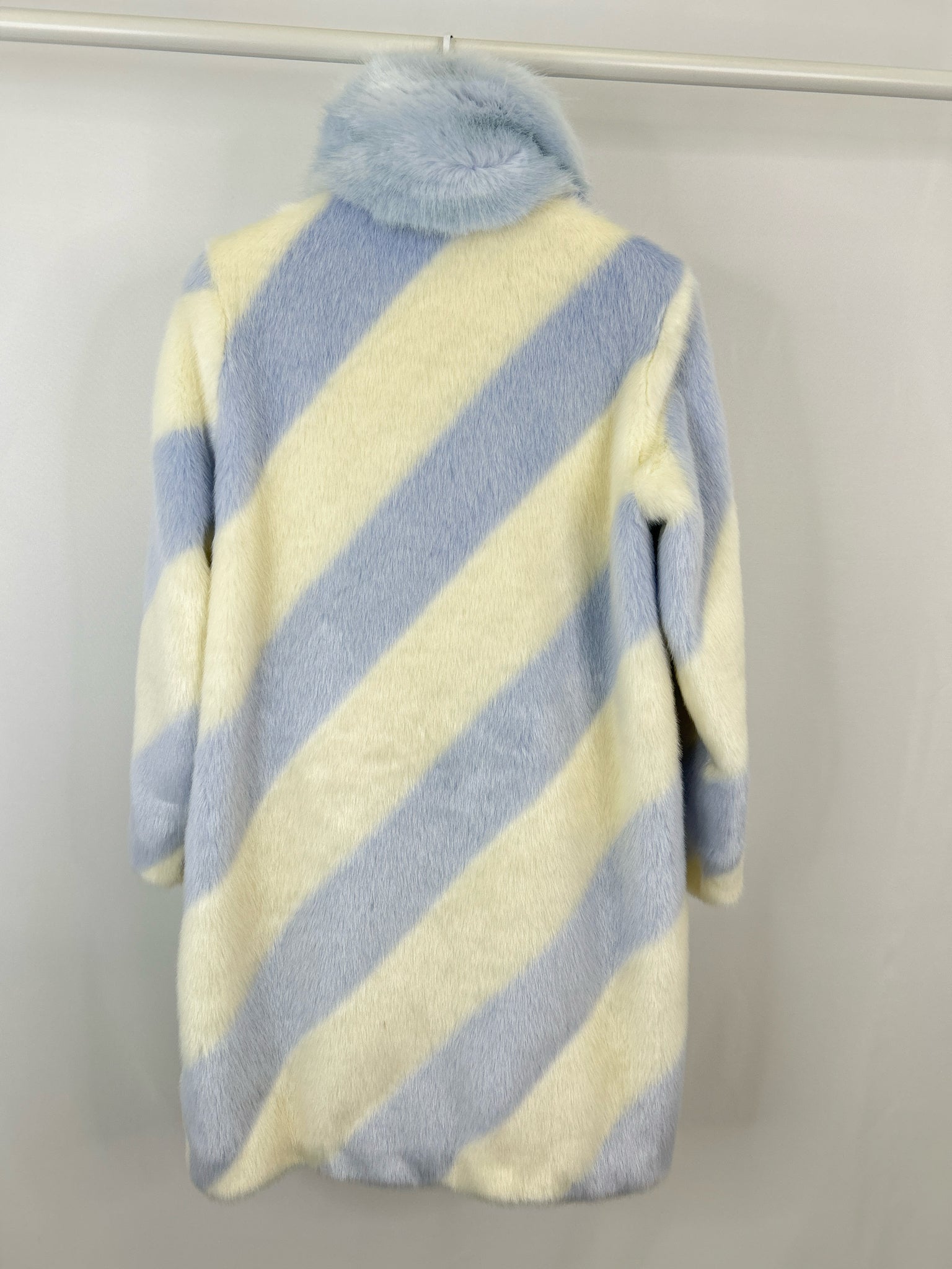 MAEVE Size M BLUE & WHITE Women Coat