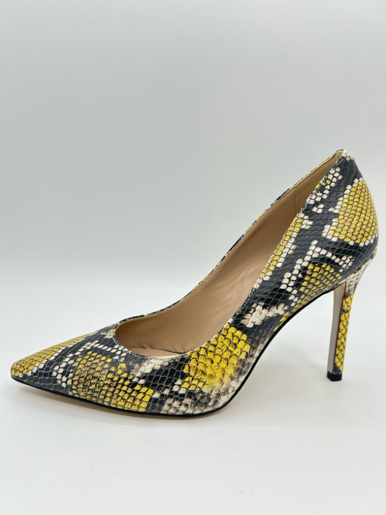 SAM EDELMAN Size 8M Black and yellow Pumps