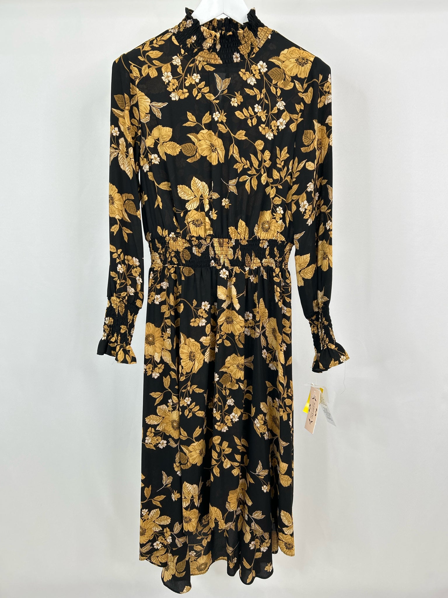 NANETTE LEPORE Size 10 BLACK AND BEIGE Women Dress