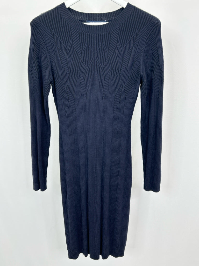 FRENCH CONNECTION Women Size L Blue Black Dress NWT