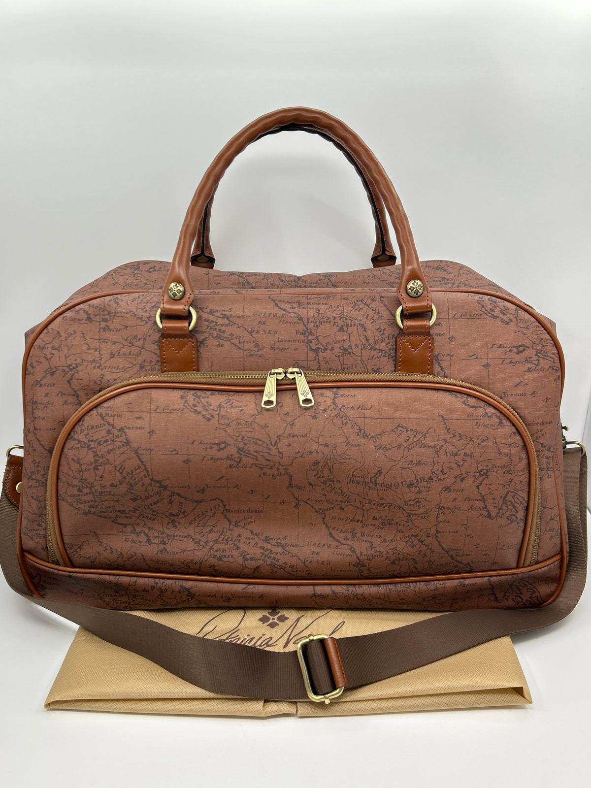 PATRICIA NASH NWT Brown Print Luggage