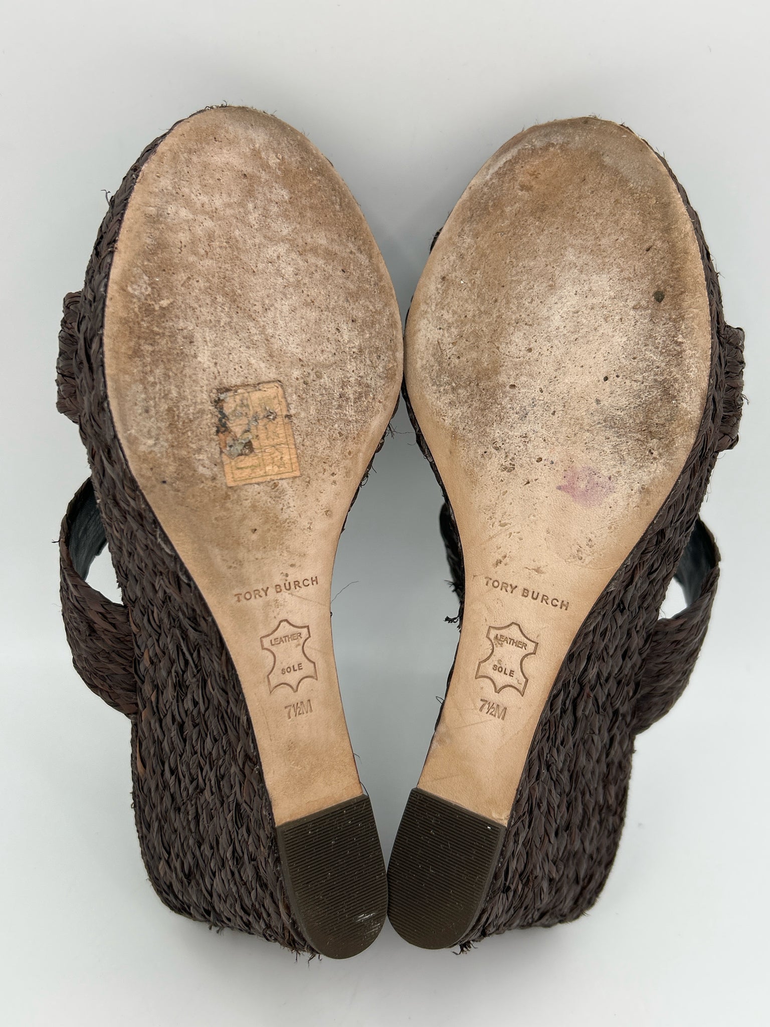 TORY BURCH Size 7.5M Brown Women Sandal