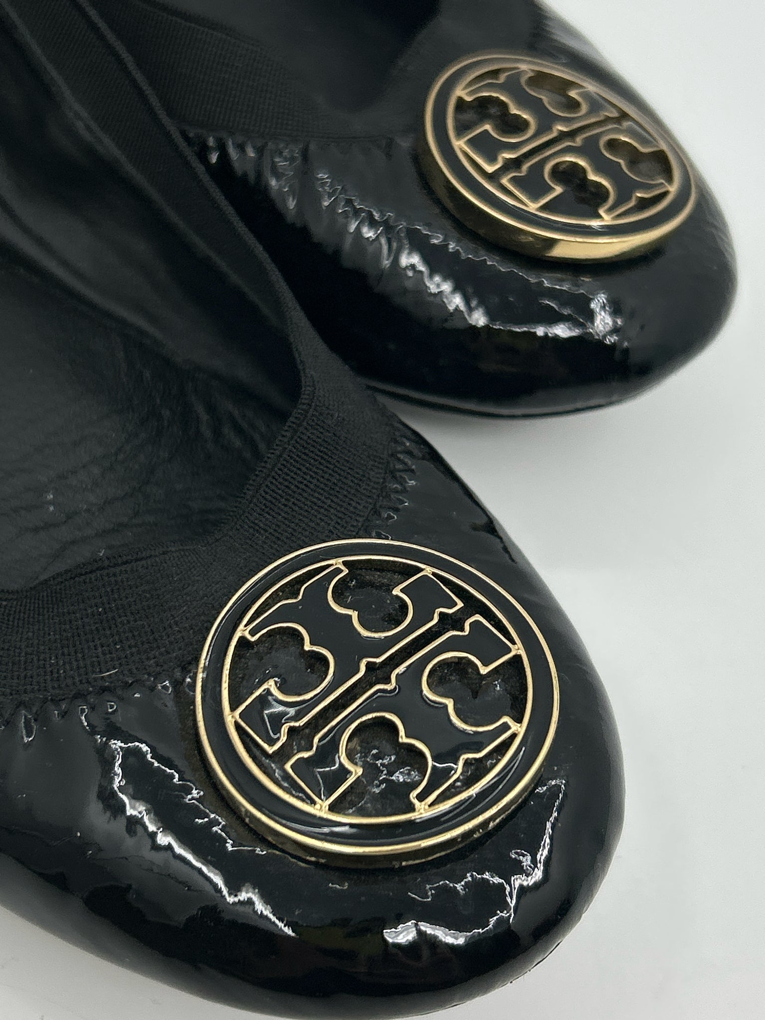 TORY BURCH Size 7M Black Women Flats
