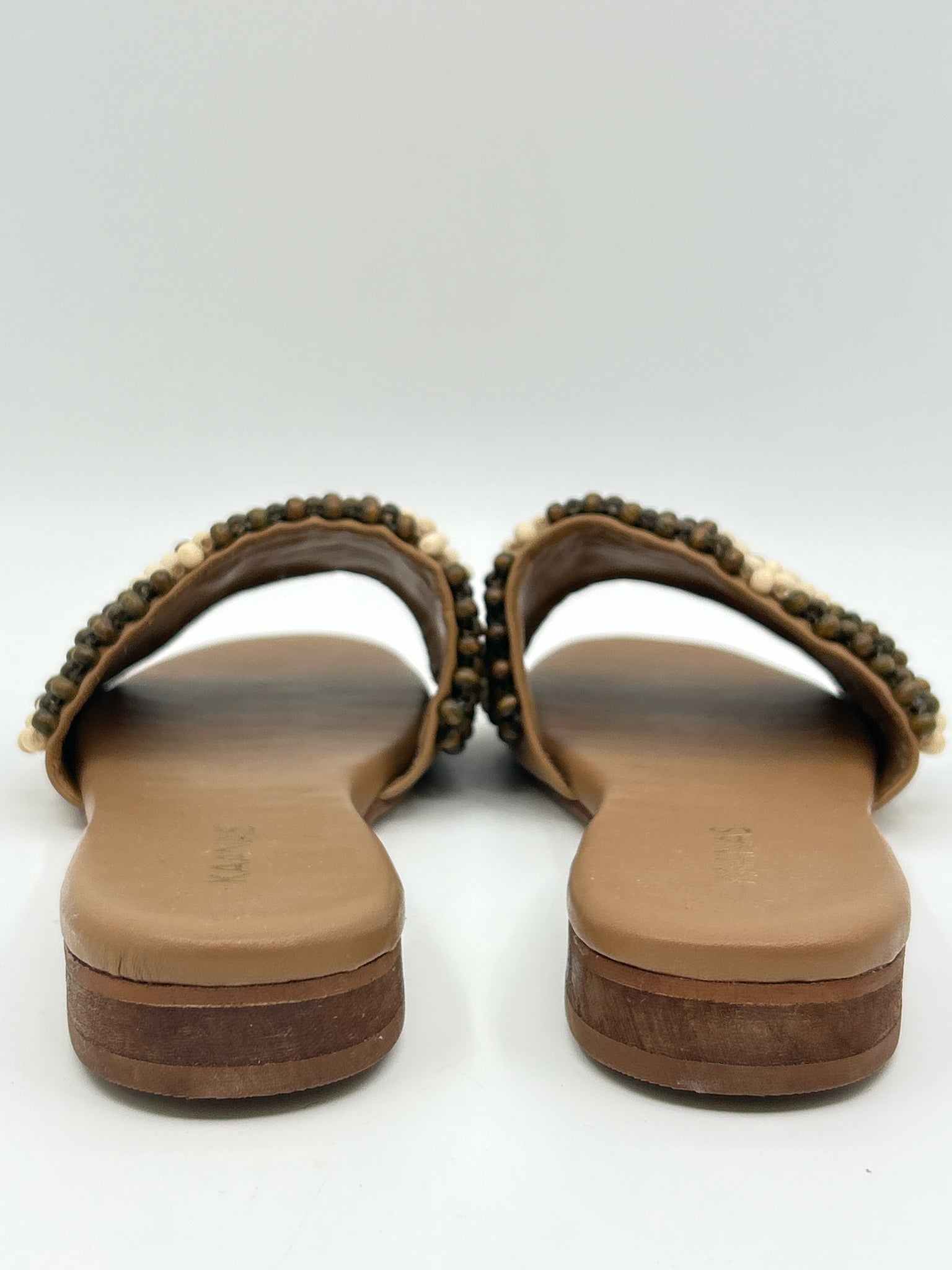 KAANAS Size 8 BROWN AND BEIGE Women Sandal
