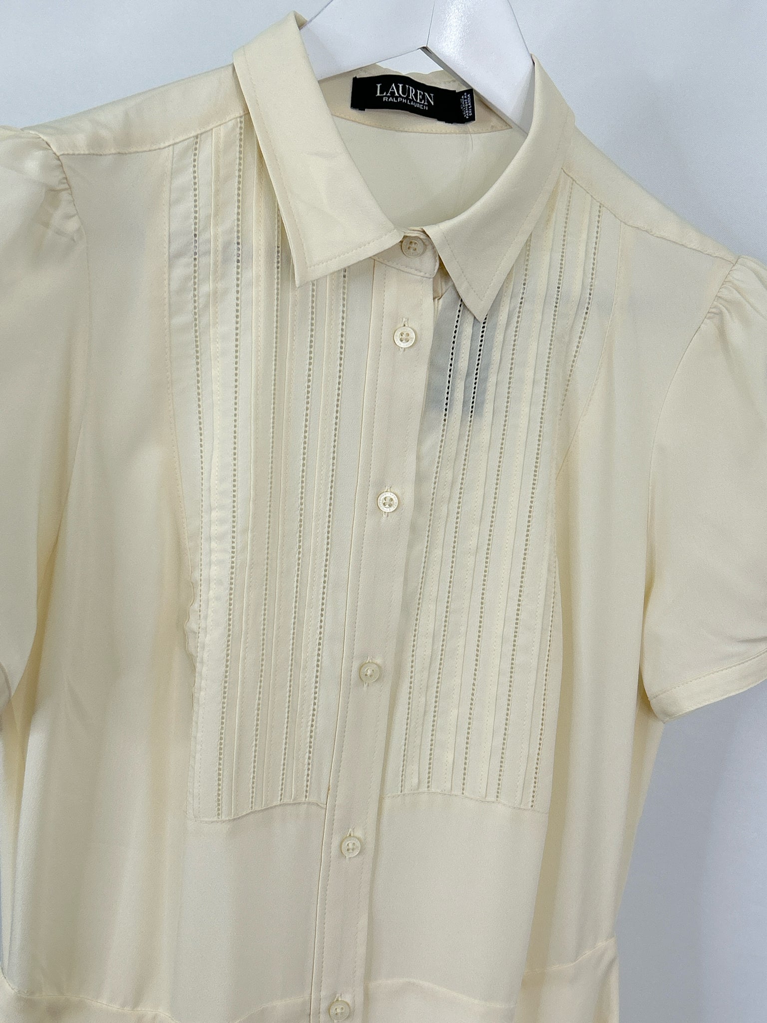 Lauren Ralph Lauren Size 4 Cream Women Dress