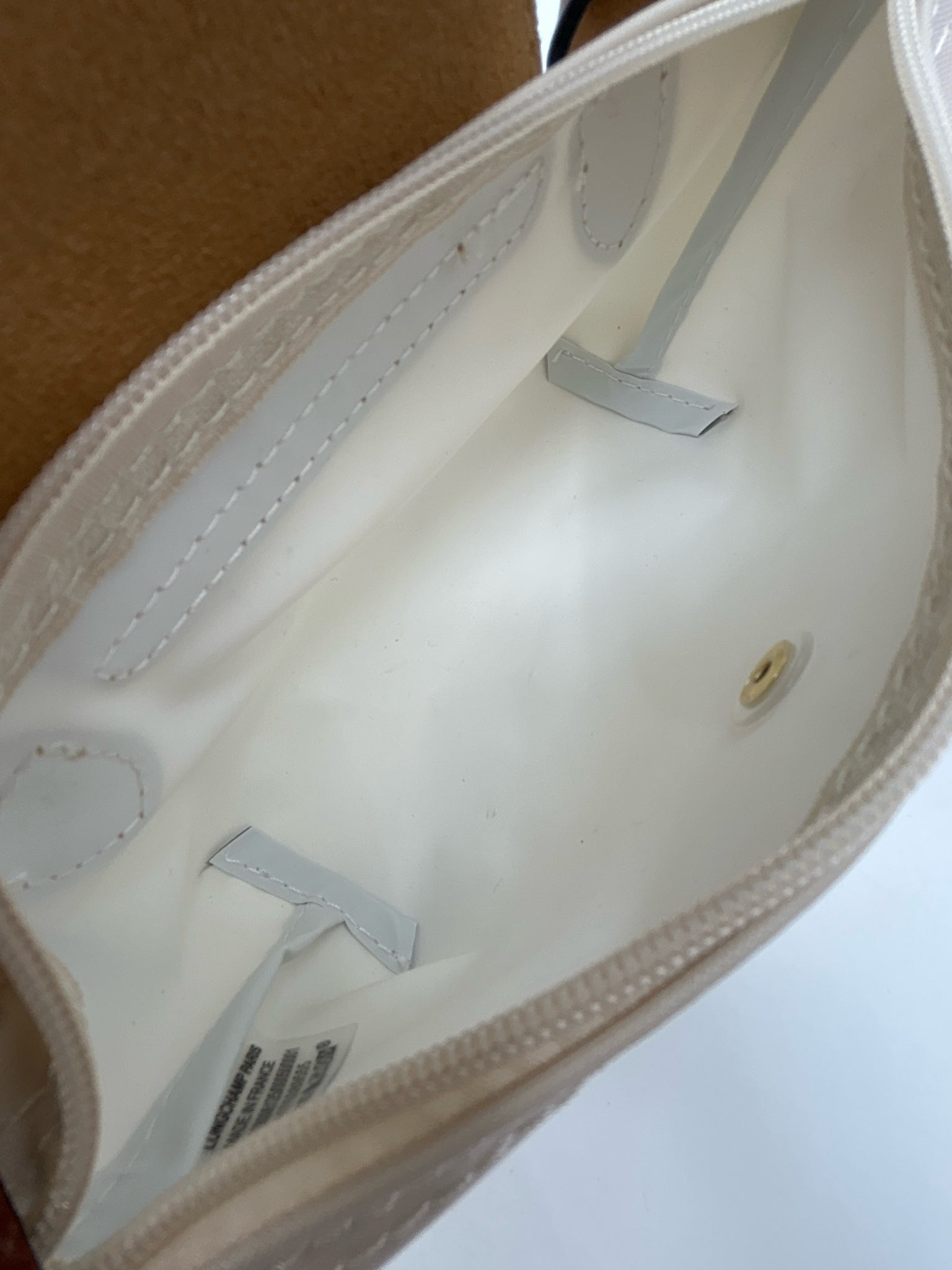 LONGCHAMP IVORY AND BROWN Women Purse