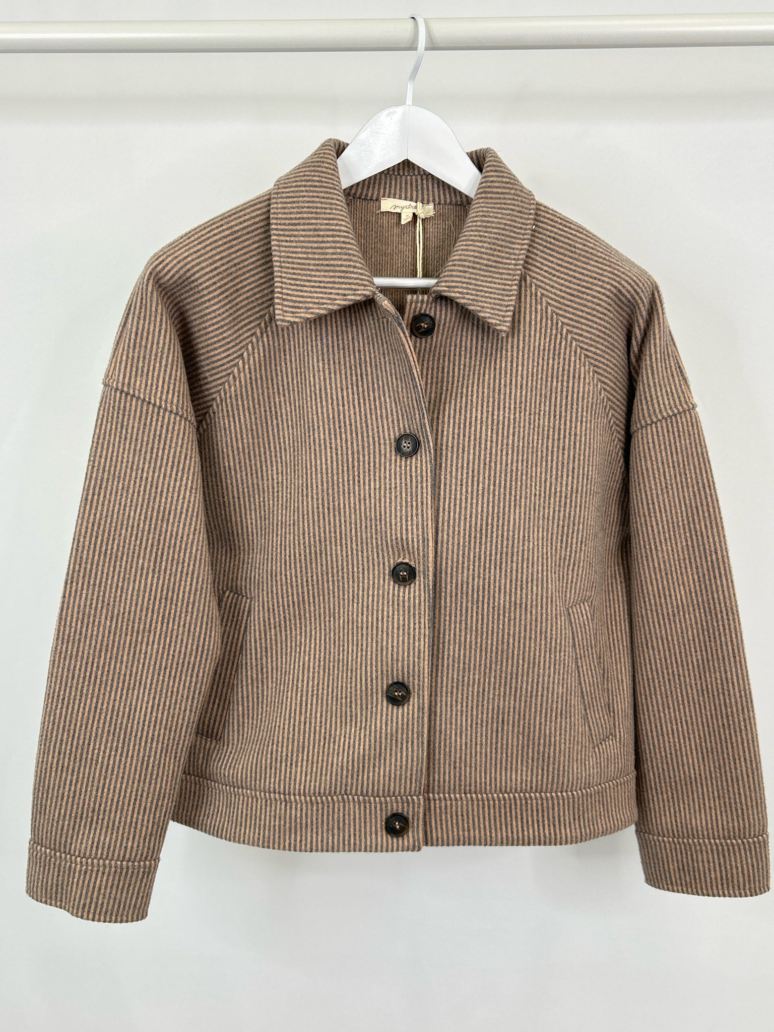 MYSTREE Size M PINK AND GRAY Women Jacket