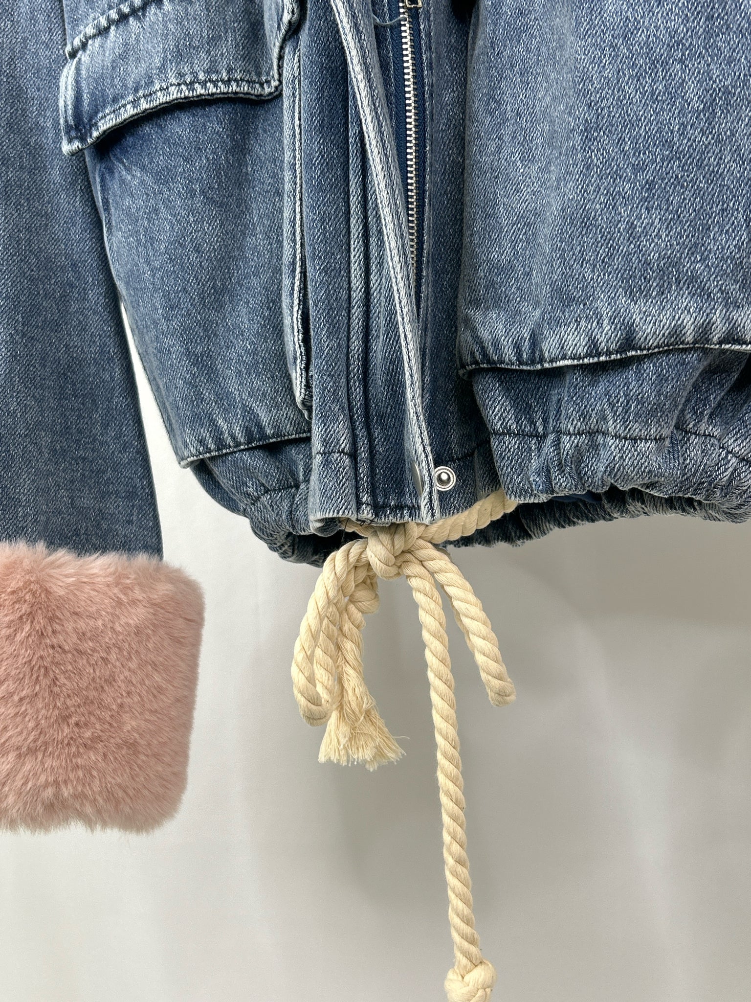 Peach Love Size S BLUE DENIM Women Jacket